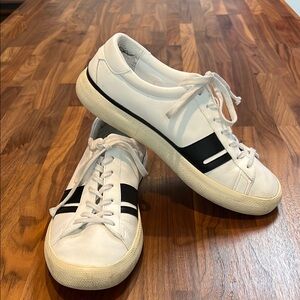 Golden Goose Move Forward with Us Mens Size 43 White and Black Sneakers